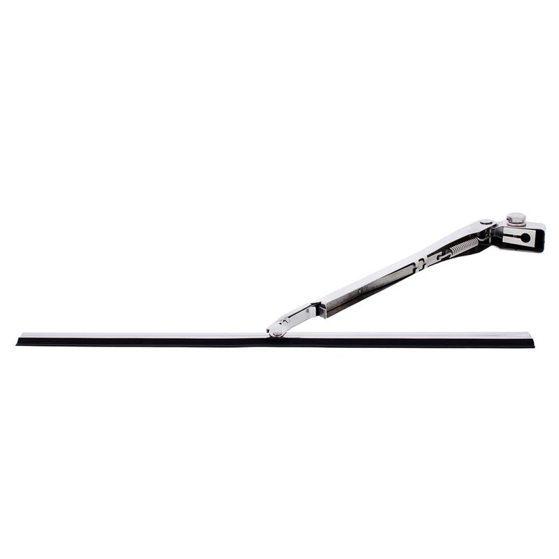 United Pacific A7022 Polished Stainless Steel Wiper Blade/Arm Set w/9-inch Blade & 7 Â½ inch Arm, Plug-In Style, Trimmable Blade â€“ ONE Set - Image 3